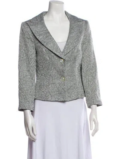 Pre-owned Bob Mackie Vintage Late 1980's - Early 1990's Blazer In Gray