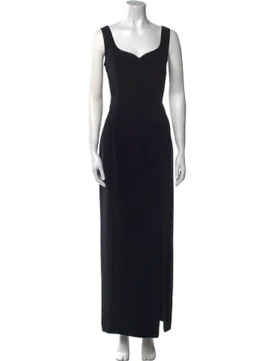Pre-owned Bob Mackie Vintage Long Dress In Black