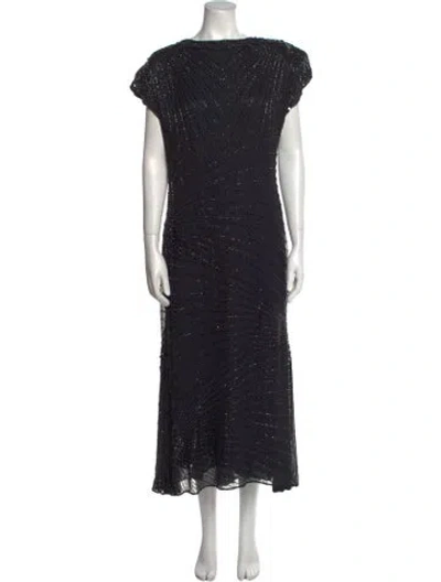 Pre-owned Bob Mackie Vintage Long Dress In Black