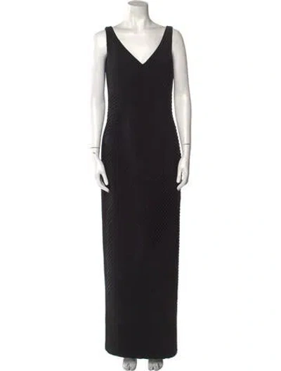 Pre-owned Bob Mackie Vintage Long Dress In Black