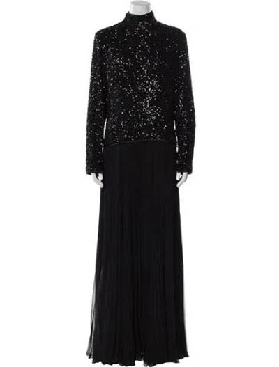 Pre-owned Bob Mackie Vintage Long Dress In Black