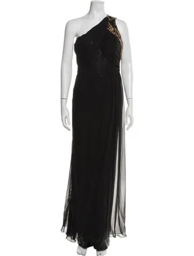 Pre-owned Bob Mackie Vintage Long Dress In Black