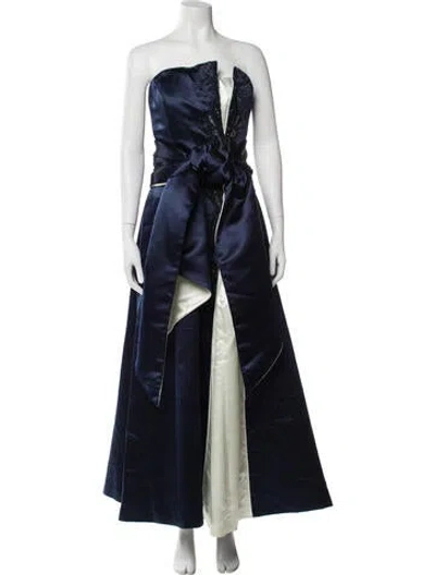 Pre-owned Bob Mackie Vintage Long Dress In Blue