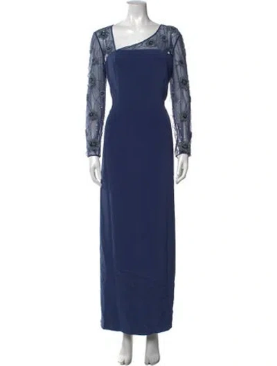 Pre-owned Bob Mackie Vintage Long Dress In Blue