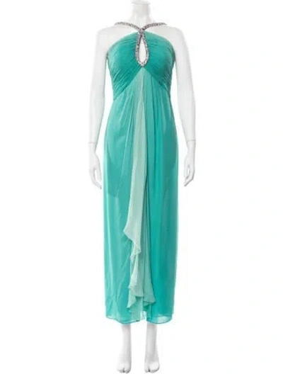 Pre-owned Bob Mackie Vintage Long Dress In Green