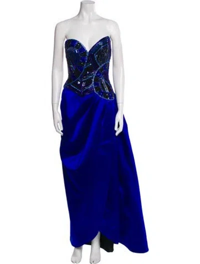 Pre-owned Bob Mackie Vintage Long Dress In Multi