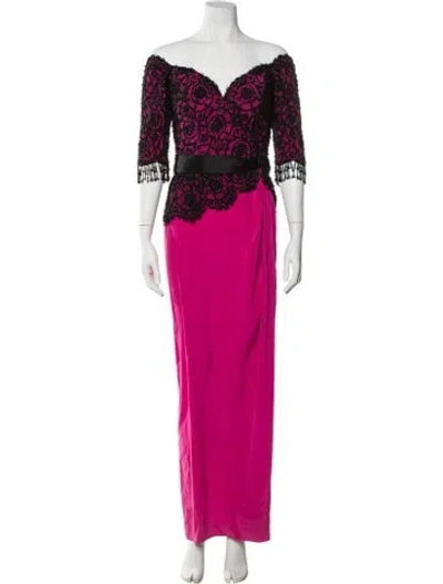 Pre-owned Bob Mackie Vintage Long Dress In Multi