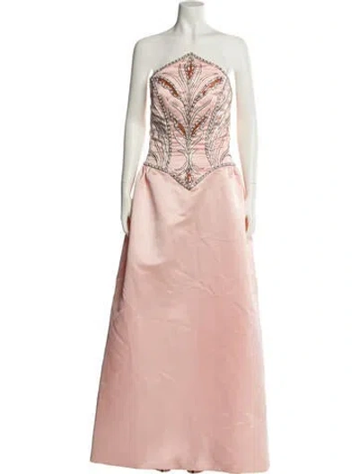 Pre-owned Bob Mackie Vintage Long Dress In Pink