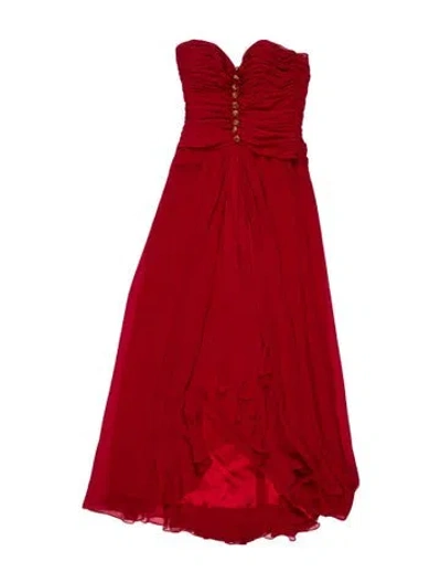 Pre-owned Bob Mackie Vintage Long Dress In Red