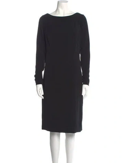 Pre-owned Bob Mackie Vintage Midi Length Dress In Black