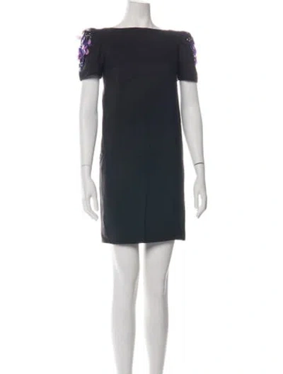 Pre-owned Bob Mackie Vintage Mini Dress In Black