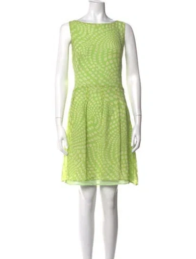 Pre-owned Bob Mackie Vintage Mini Dress In Green