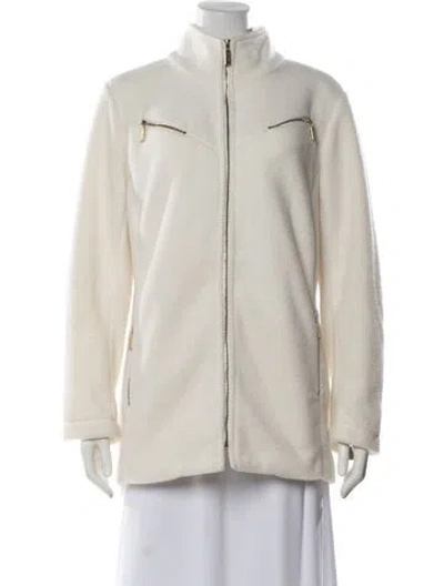Pre-owned Bob Mackie Wearable Art Coat In Neutrals