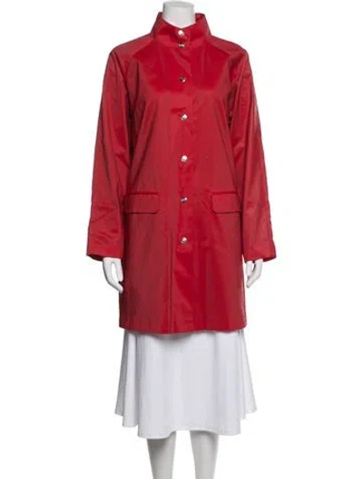 Pre-owned Bob Mackie Wearable Art Coat In Red
