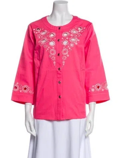 Pre-owned Bob Mackie Wearable Art Evening Jacket W/ Tags In Pink