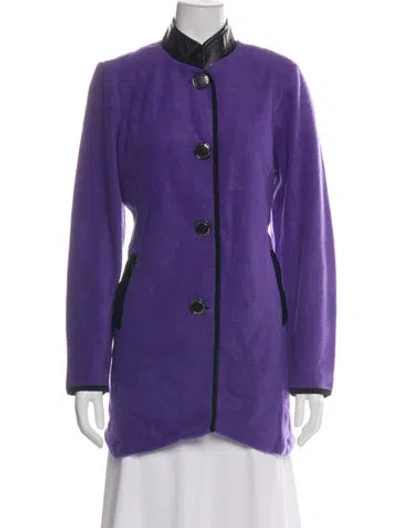 Pre-owned Bob Mackie Wearable Art Jacket In Purple
