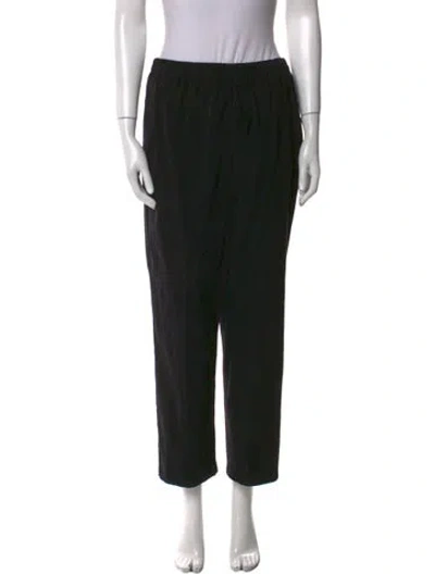 Pre-owned Bob Mackie Wearable Art Straight Leg Pants In Black