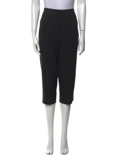 Pre-owned Bob Mackie Wearable Art Straight Leg Pants In Black