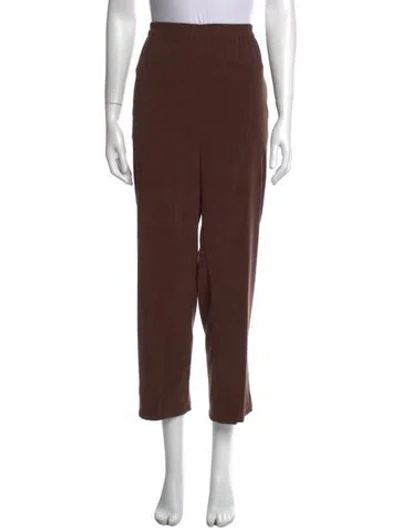 Pre-owned Bob Mackie Wearable Art Straight Leg Pants In Brown