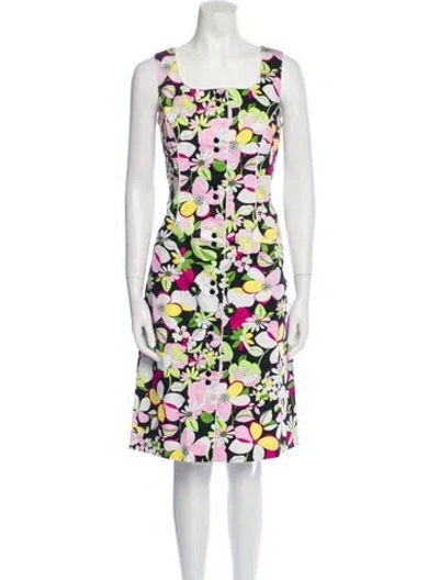 Pre-owned Bob Mackie Wearable Art Vintage Knee-length Dress In Multi