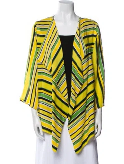 Pre-owned Bob Mackie Wearable Art Vintage Striped Set In Black