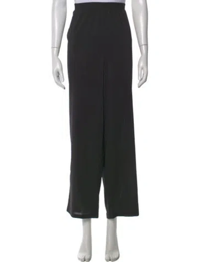 Pre-owned Bob Mackie Wearable Art Wide Leg Pants W/ Tags In Black