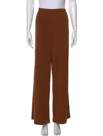 Pre-owned Bob Mackie Wearable Art Wide Leg Pants W/ Tags In Brown