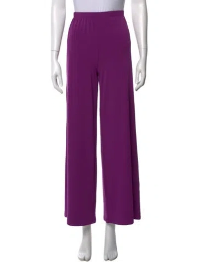 Pre-owned Bob Mackie Wide Leg Pants In Purple