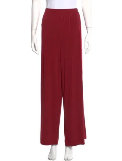Pre-owned Bob Mackie Wide Leg Pants In Red