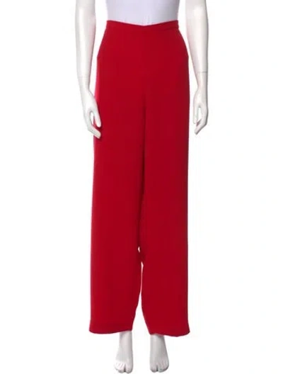 Pre-owned Bob Mackie Wide Leg Pants In Red