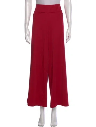 Pre-owned Bob Mackie Wide Leg Pants In Red