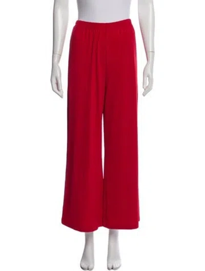 Pre-owned Bob Mackie Wide Leg Pants W/ Tags In Red