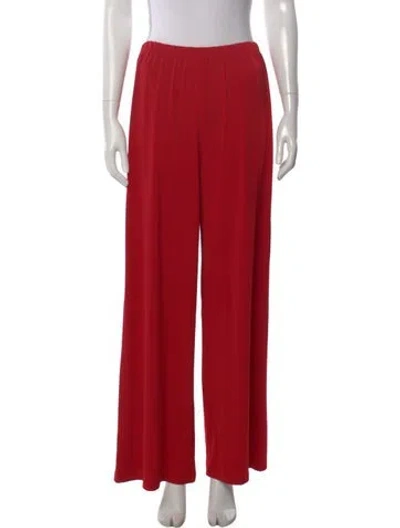 Pre-owned Bob Mackie Wide Leg Pants W/ Tags In Red