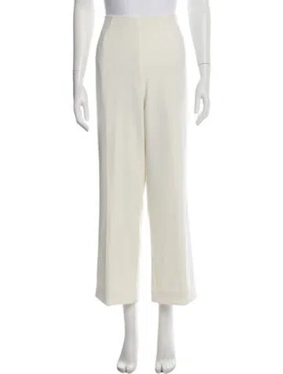 Pre-owned Bob Mackie Wide Leg Pants In White