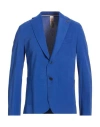 Bob Man Blazer Azure Size 46 Polyester, Elastane In Blue