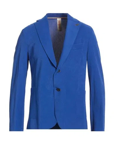 Bob Man Blazer Azure Size 46 Polyester, Elastane In Blue