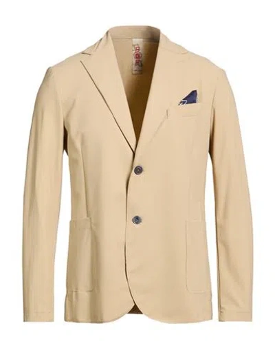 Bob Man Blazer Beige Size 36 Polyamide, Elastane In Nude