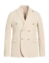 Bob Man Blazer Beige Size 38 Polyester, Viscose, Elastane In Neutral