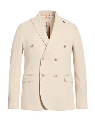 Bob Man Blazer Beige Size 38 Polyester, Viscose, Elastane In Neutral
