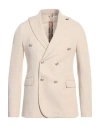 Bob Man Blazer Beige Size 40 Polyester, Viscose, Elastane In Beige