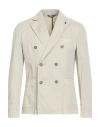 Bob Man Blazer Beige Size 44 Cotton, Elastane In Neutral