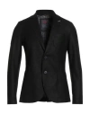 Bob Man Blazer Black Size 38 Acrylic, Polyester, Virgin Wool In Black