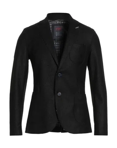 Bob Man Blazer Black Size 38 Acrylic, Polyester, Virgin Wool