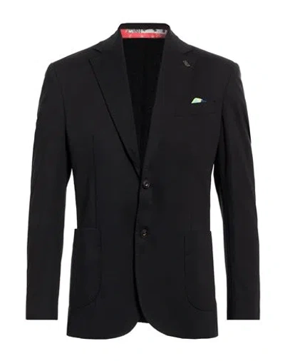 Bob Man Blazer Black Size 42 Cotton, Polyamide, Elastane