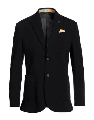 Bob Man Blazer Black Size 46 Viscose, Polyamide, Elastane