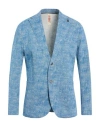 Bob Man Blazer Blue Size 36 Cotton, Polyester, Elastane