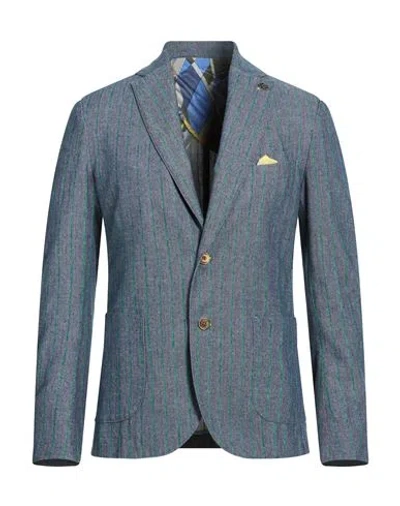 Bob Man Blazer Blue Size 40 Cotton, Polyester, Acrylic