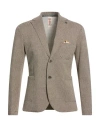 Bob Man Blazer Brown Size 44 Cotton, Polyester, Elastane