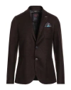 Bob Man Blazer Chocolate Brown Size 38 Acrylic, Polyester, Virgin Wool