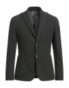 Bob Man Blazer Dark Green Size 44 Polyester, Viscose, Elastane In Green